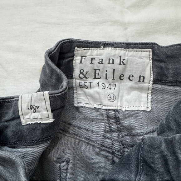 Frank & Eileen 31 Sligo Gray Wash Skinny Jeans ~ High Waist Raw Hem - Picture 9 of 10